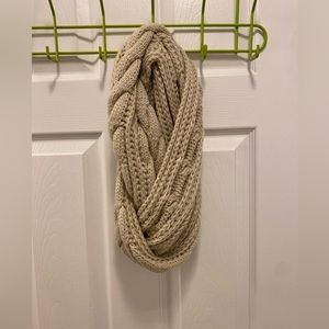 Cozy cable knit scarf